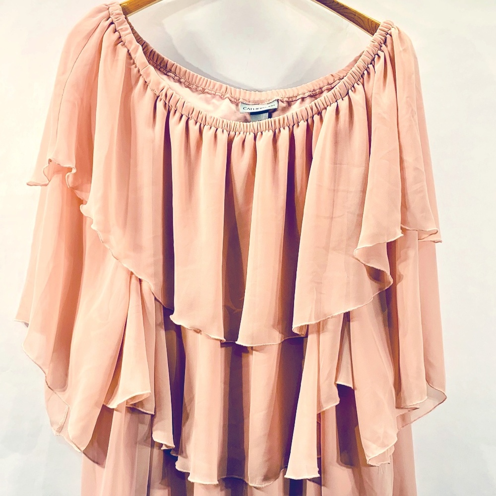 CATHERINES Womens Plus Ruffle Blouse Size